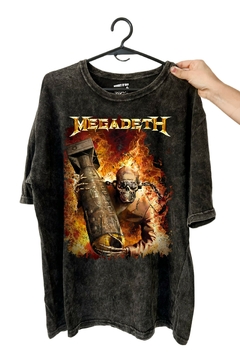 Remera Megadeth Bomb (Nevada,Negra o Blanca)
