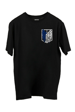 Remera Shingeki No Kyojin Reconocimiento Nevada o Negra