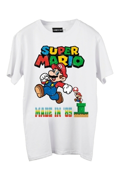 Remera Super Mario '85 (Nevada, Negra o Blanca) en internet