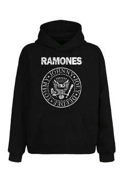 Buzo Hoodie Ramones (Negro)
