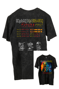 Remera Iron Maiden - The Future Past Tour 2024 FRENTE y ESPALDA (Nevada, Negra o Blanca)