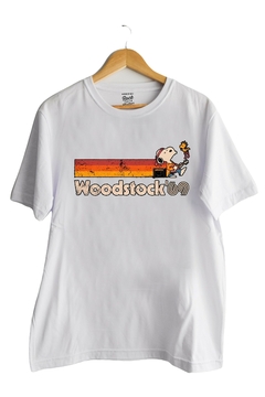 Remera Snoopy 2 - Woodstock ´69 (Blanca) en internet