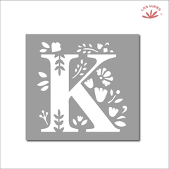 STENCIL MONOGRAMA A023 LETRA 'K'