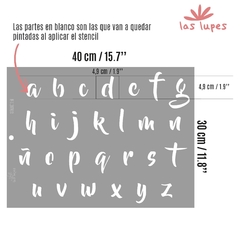 STENCIL ABECEDARIO STNA011 - LasLupess