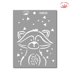 STENCIL STNB032G RACOON