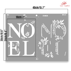 STENCIL STNG052M Noel CARTEL DOBLE REGISTRO en internet