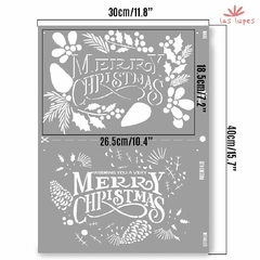 STENCIL STNG053M MERRY CH CARTEL DOBLE REGISTRO - comprar online