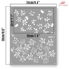 STENCIL STNKT012 Kata Tassi Doble Registro 24x30cm - LasLupess