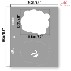 STENCIL STNKT015 Kata Tassi Doble Registro 24x30cm - LasLupess