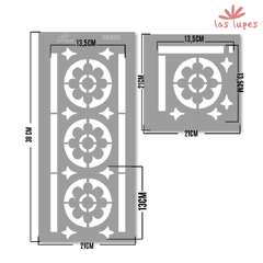 GUARDA Y ESQUINERO DECO STENCIL STNL023X en internet