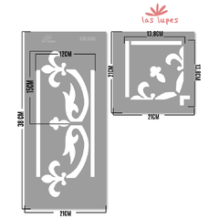 GUARDA Y ESQUINERO DECO STENCIL STNL024X on internet