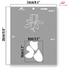 STENCIL STNKT016 Kata Tassi Doble Registro 24x30cm - LasLupess