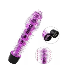 VIBRADOR SENCILLO CON FUNDA TEXTURIZADA