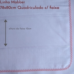 Fralda Passeio 78x80 Quadriculado com Faixa Linha Mabber - loja online