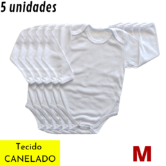 Pacote com 5 Bodys Manga Longa -CANELADO- - comprar online