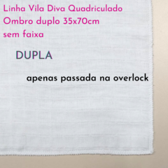 Ombro Quadriculado sem Faixa 35x70 Duplo (linha Vila Diva) - comprar online