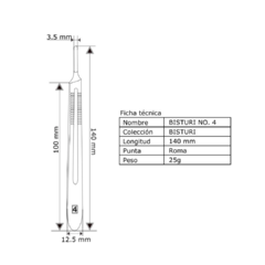 Mango de bisturi nº 4 en internet