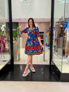 VESTIDO MIDI VISCOLINHO ESTAMPADO na internet