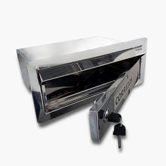 CAIXA DE CORREIO INOX PARA CHUMBAR NO MURO COM ACESSO FRONTAL - comprar online