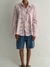 CAMISA OVER STRIPED ROSA