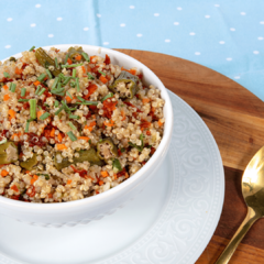 Quinoa com Legumes da Horta (Rende 4 Porções) - Cook it - loja online