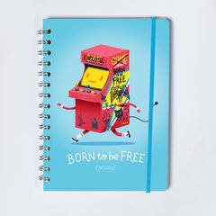 cuaderno argollado born to be free