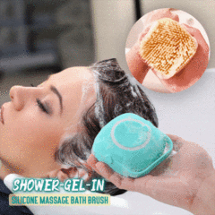 Cepillo de baño dispenser de jabon masajeador - comprar online