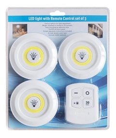 SET de 3 luces con control remoto en internet