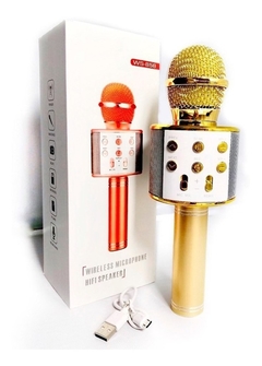 Microfono Parlante Karaoke Ws-858 Inalambrico Bluetooth