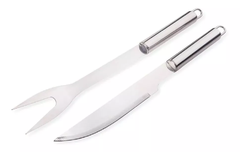 kit asador cuchillo + tenedor y estuche - comprar online