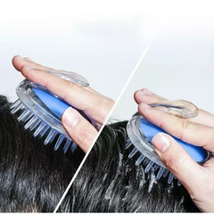 cepillo masajeador de cuero cabelludo de silicona en internet