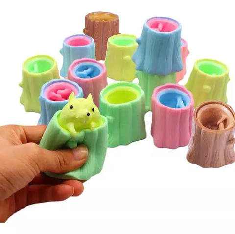 Ardilla Squishy Fidget Toy Apretar Antiestres