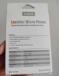 Micrófono Lavalier (Modelo: PS-01) en internet