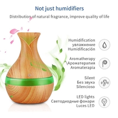 Humidificador madera 7 colores - comprar online