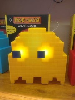 Lampara Velador Ghost Pac Man Audioritmica