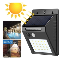 Luz led interior/exterior solar con sensor de movimiento 20 leds