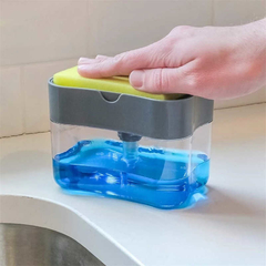 Dispenser de detergente con esponja