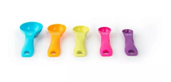 set 5 Cucharas Medidoras Color Para Cocina Diseño Plastico en internet