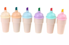 resaltadores x 6 conos de helado en internet