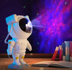 Astronauta proyector de estrellas y láser en internet