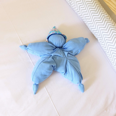 Bebê Estrela Waldorf - Azul (lã de carneiro) - comprar online