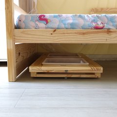 Mesa Sensorial Duo - Com Tampas Naturais - Dobrável