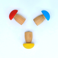 Imagem do Cogumelos de Brincar com 3 - Colorido Arco-Íris