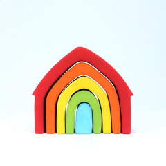 Casas de Encaixe - Colorido Arco-Íris