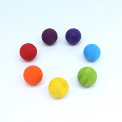 Esferas Mini de Madeira com 7 (3cm) - Colorido Arco-íris na internet