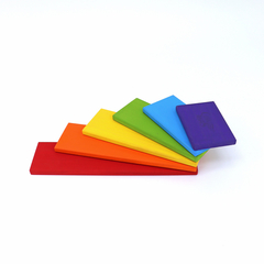 Kit Arco-Íris 7 peças + Semicírculos 6 peças + Placas 6 peças - Colorido Arco-íris
