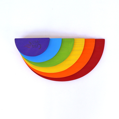 Semicírculos de Construir 6 peças - Colorido Arco-íris - loja online