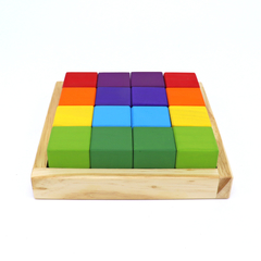 Imagem do Cubos de Brincar 16 cubos - Colorido Arco-Íris