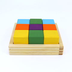 Imagem do Cubos de Brincar 9 cubos - Colorido Arco-Íris