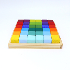 Imagem do Cubos de Brincar 36 cubos - Colorido Arco-Íris